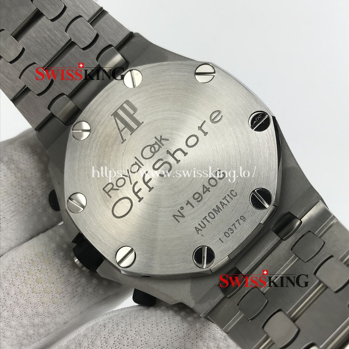 AUDEMARS PIGUET ROYAL OAK OFFSHORE SILVER THEME STAINLESS STEEL BRACELET