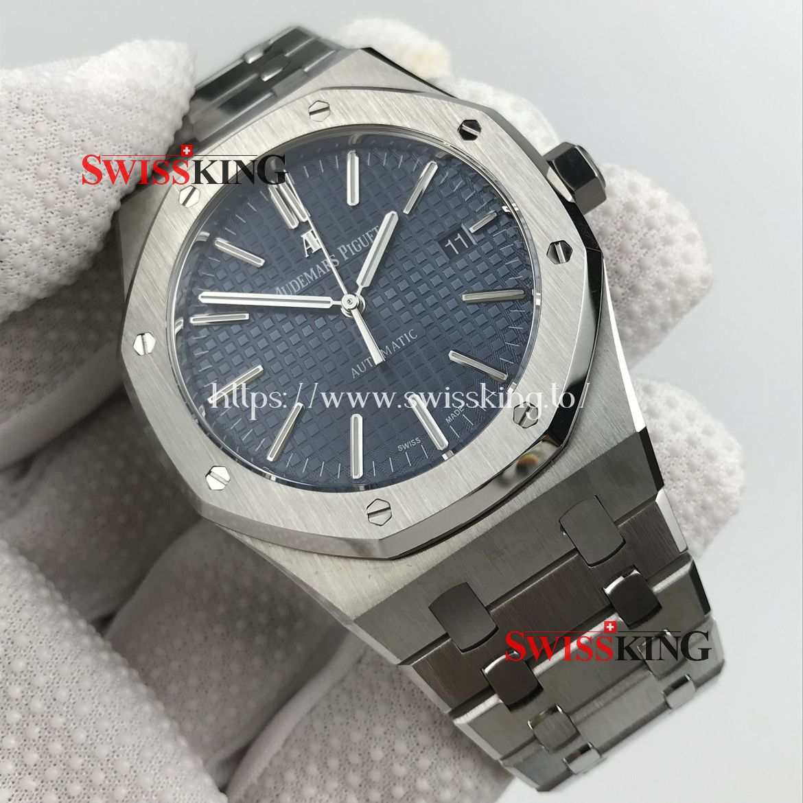 AUDEMARS PIGUET ROYAL OAK 15400 STAINLESS STEEL 41MM BLUE DIAL