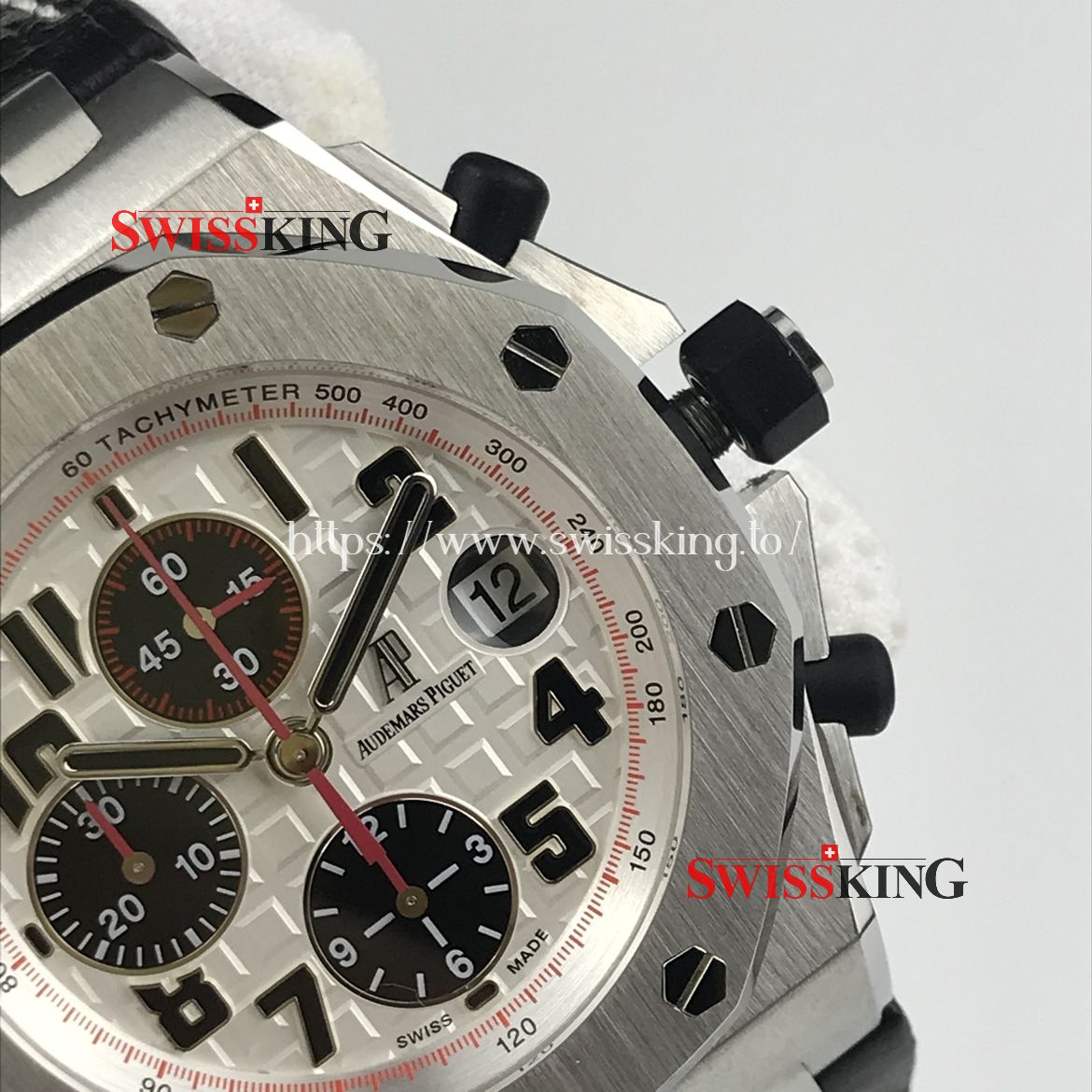 AUDEMARS PIGUET ROYAL OAK OFFSHORE 26170 PANDA - BLACK LEATHER STRAP