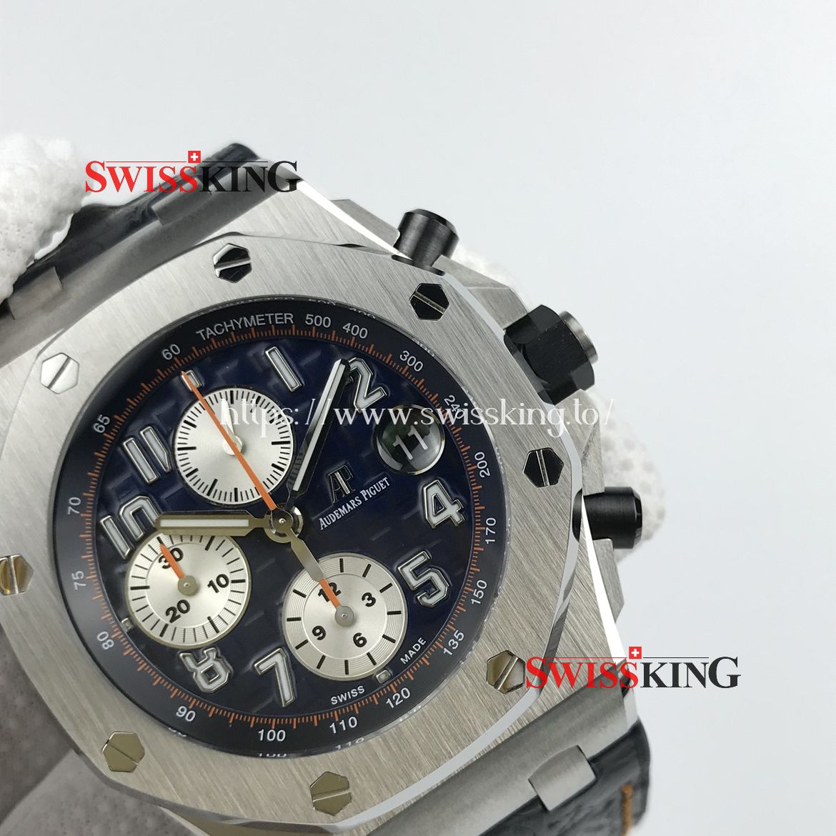 AUDEMARS PIGUET ROYAL OAK OFFSHORE 26470 BLUE THEME - BLUE LEATHER STRAP