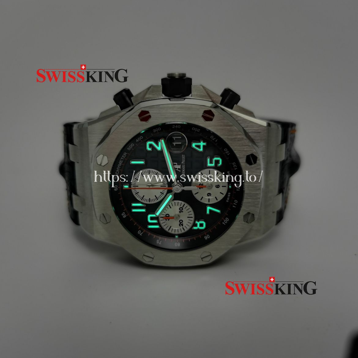 AUDEMARS PIGUET ROYAL OAK OFFSHORE 26470 BLUE THEME - BLUE LEATHER STRAP