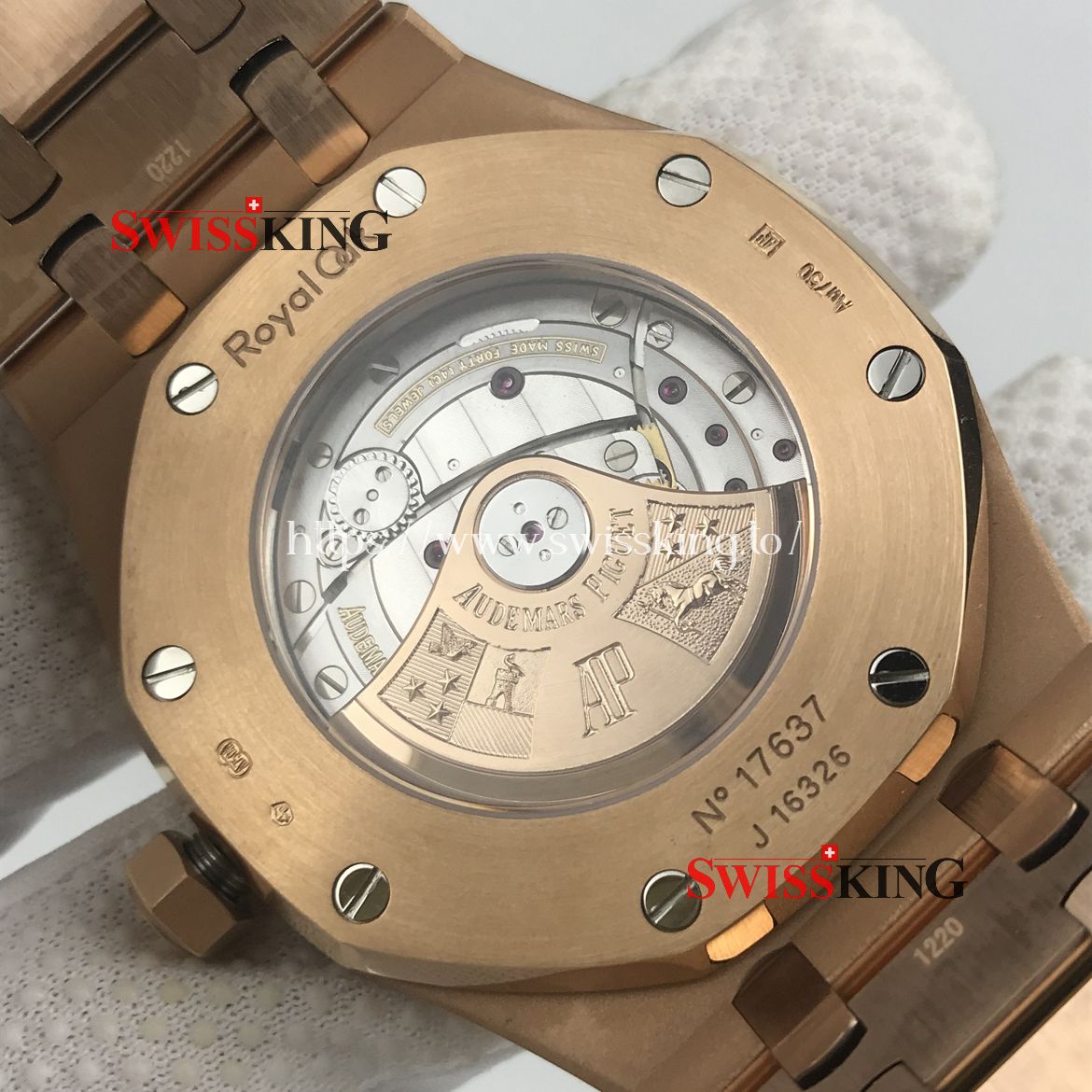 AUDEMARS PIGUET ROYAL OAK 15400 CARAT PINK GOLD 41MM BLACK DIAL