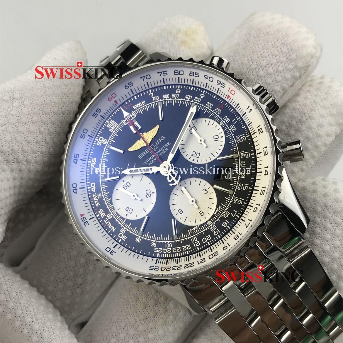 BREITLING NAVITIMER 01 CHRONOGRAPH BLACK DIAL STAINLESS STEEL