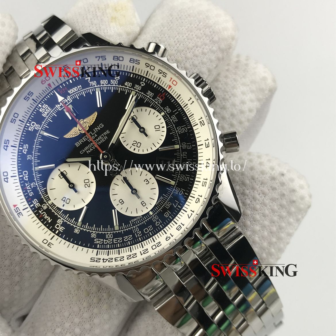 BREITLING NAVITIMER 01 CHRONOGRAPH BLACK DIAL STAINLESS STEEL
