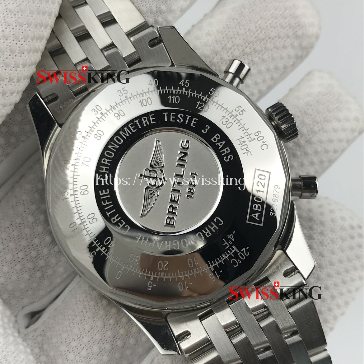 BREITLING NAVITIMER 01 CHRONOGRAPH BLACK DIAL STAINLESS STEEL