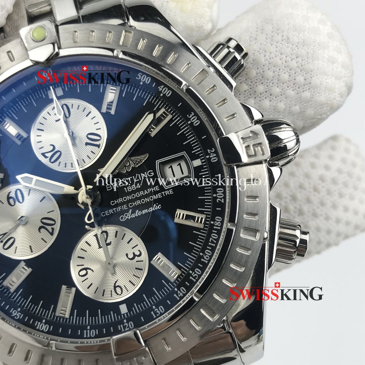 BREITLING CHRONOMAT EVOLUTION A13356 BLACK/WHITE DIAL