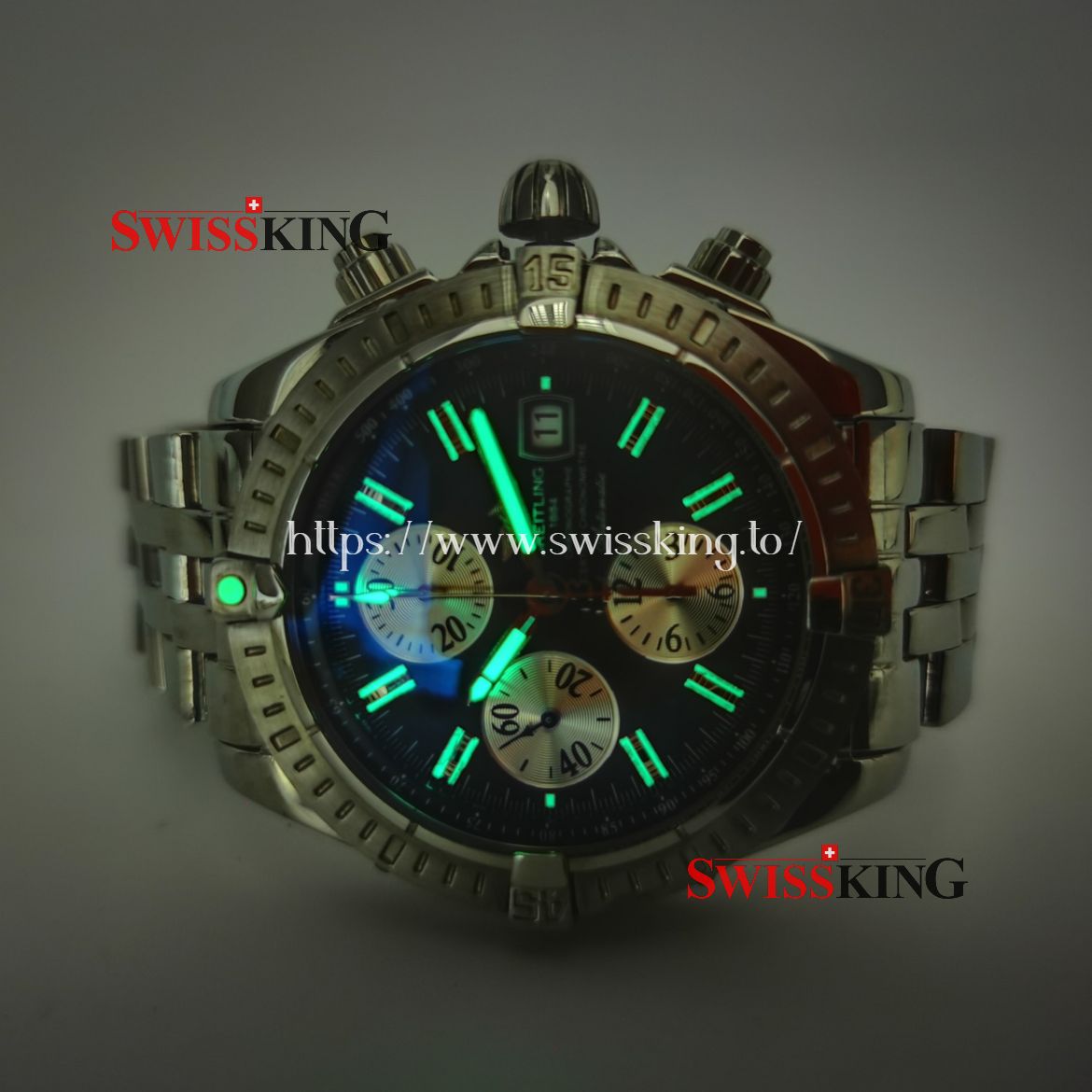 BREITLING CHRONOMAT EVOLUTION A13356 BLACK/WHITE DIAL