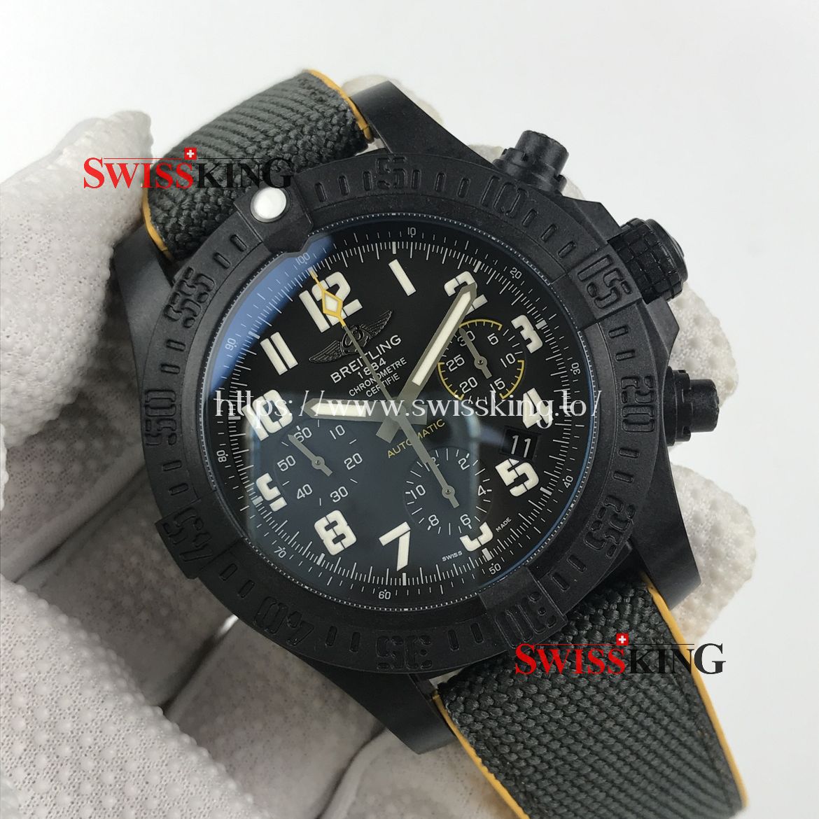 BREITLING AVENGER HURRICANE LIGHT POLYMER BLACK DIAL