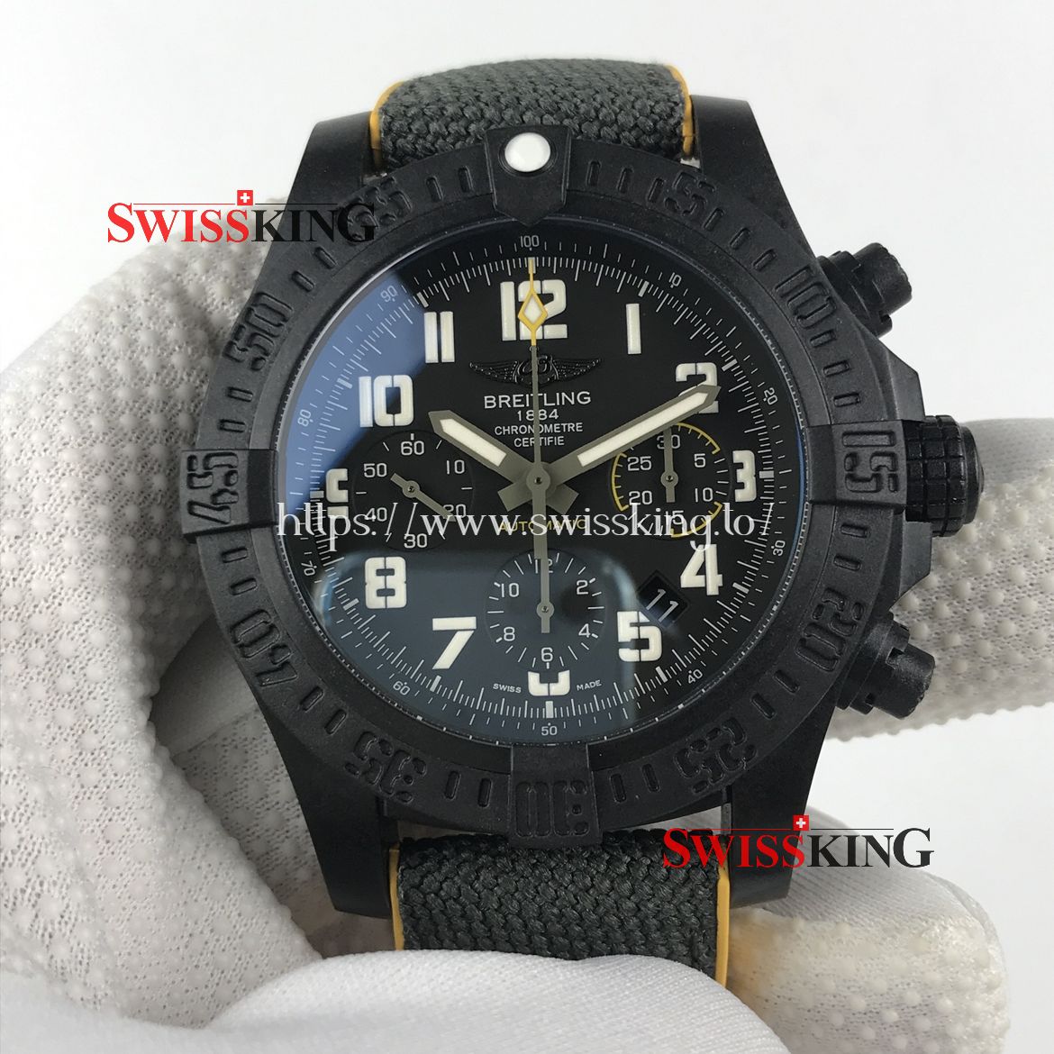 BREITLING AVENGER HURRICANE LIGHT POLYMER BLACK DIAL