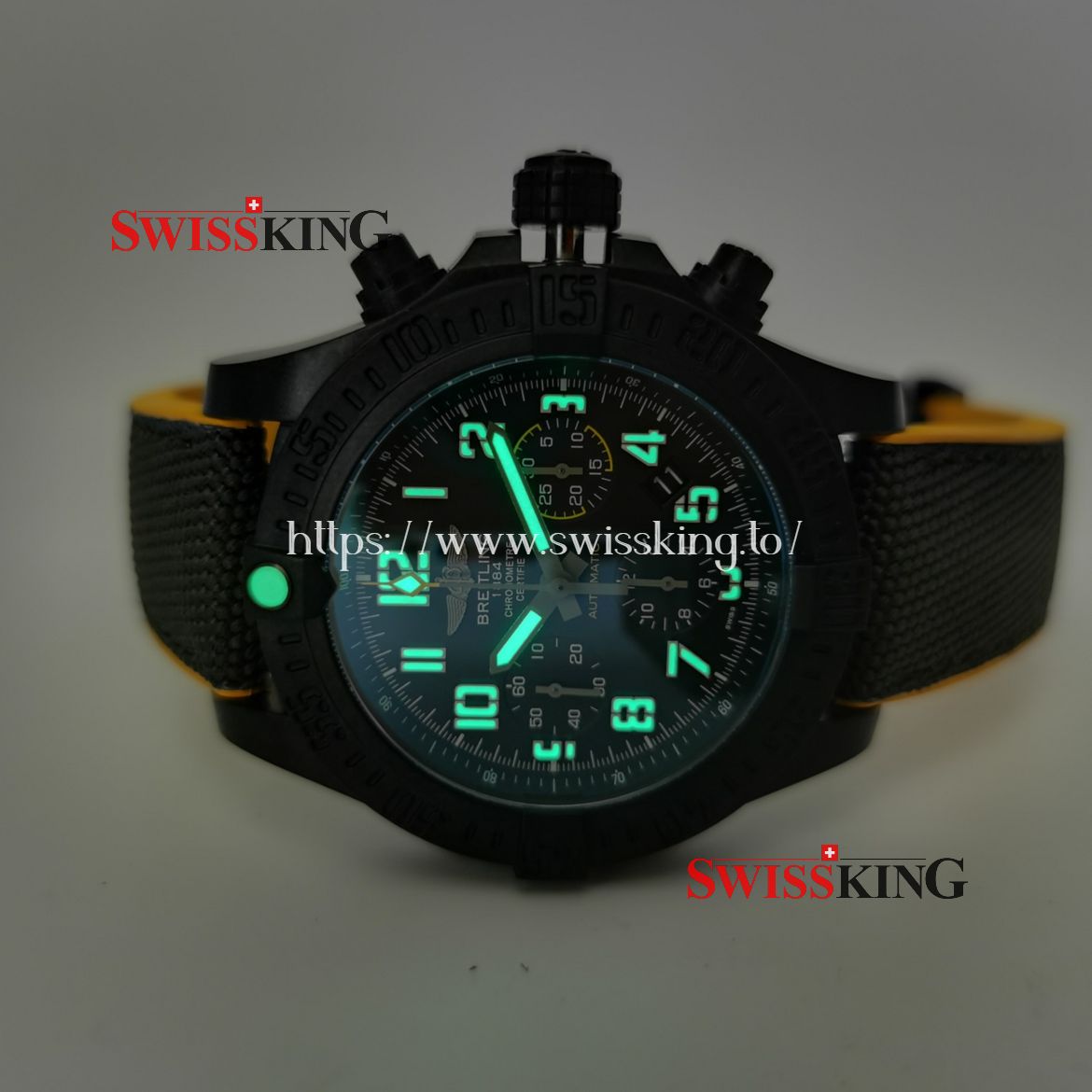 BREITLING AVENGER HURRICANE LIGHT POLYMER BLACK DIAL