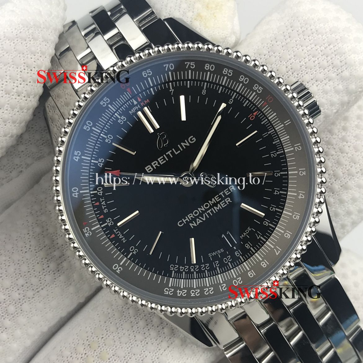 BREITLING NAVITIMER 1 38MM SWISS AUTOMATIC BLACK DIAL