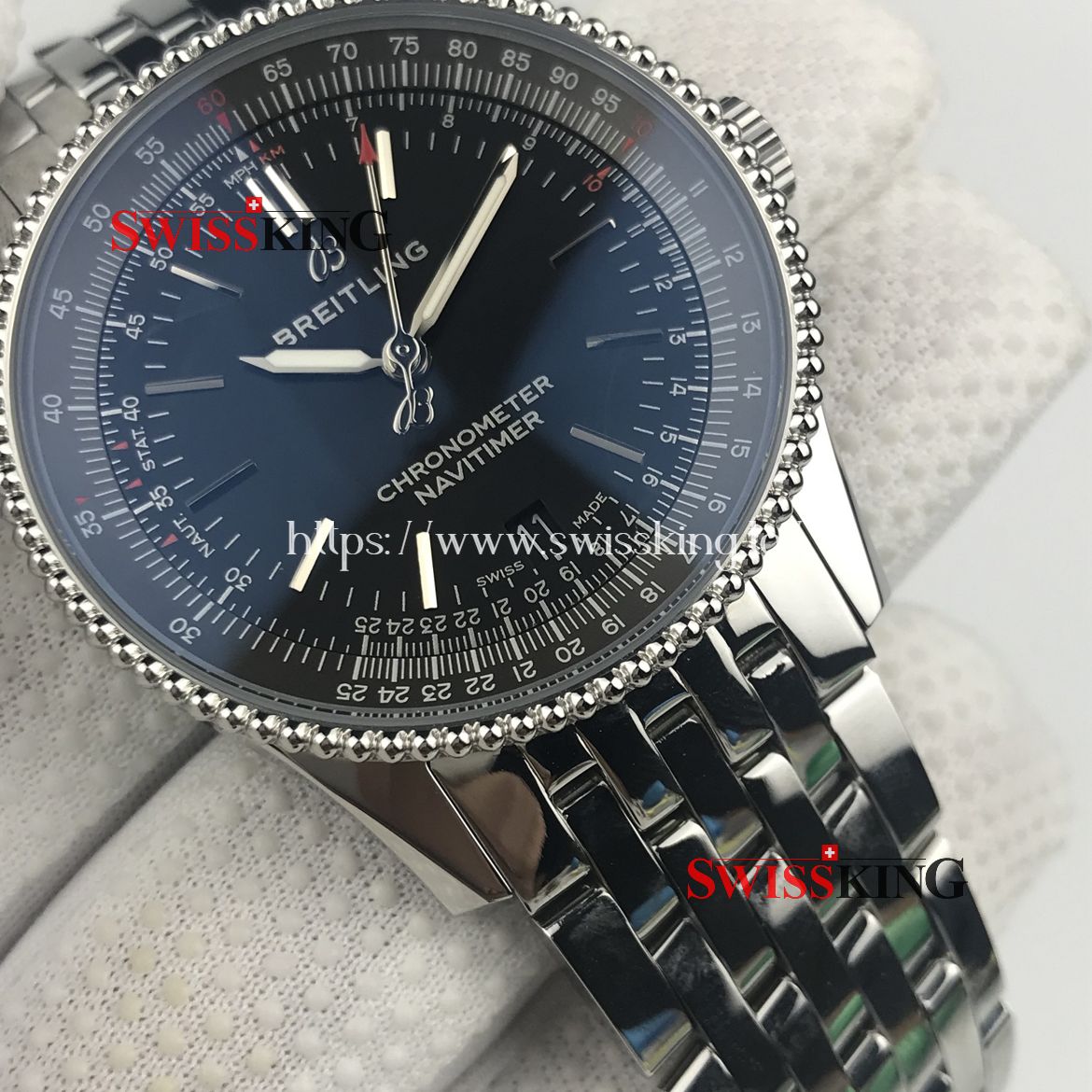 BREITLING NAVITIMER 1 38MM SWISS AUTOMATIC BLACK DIAL