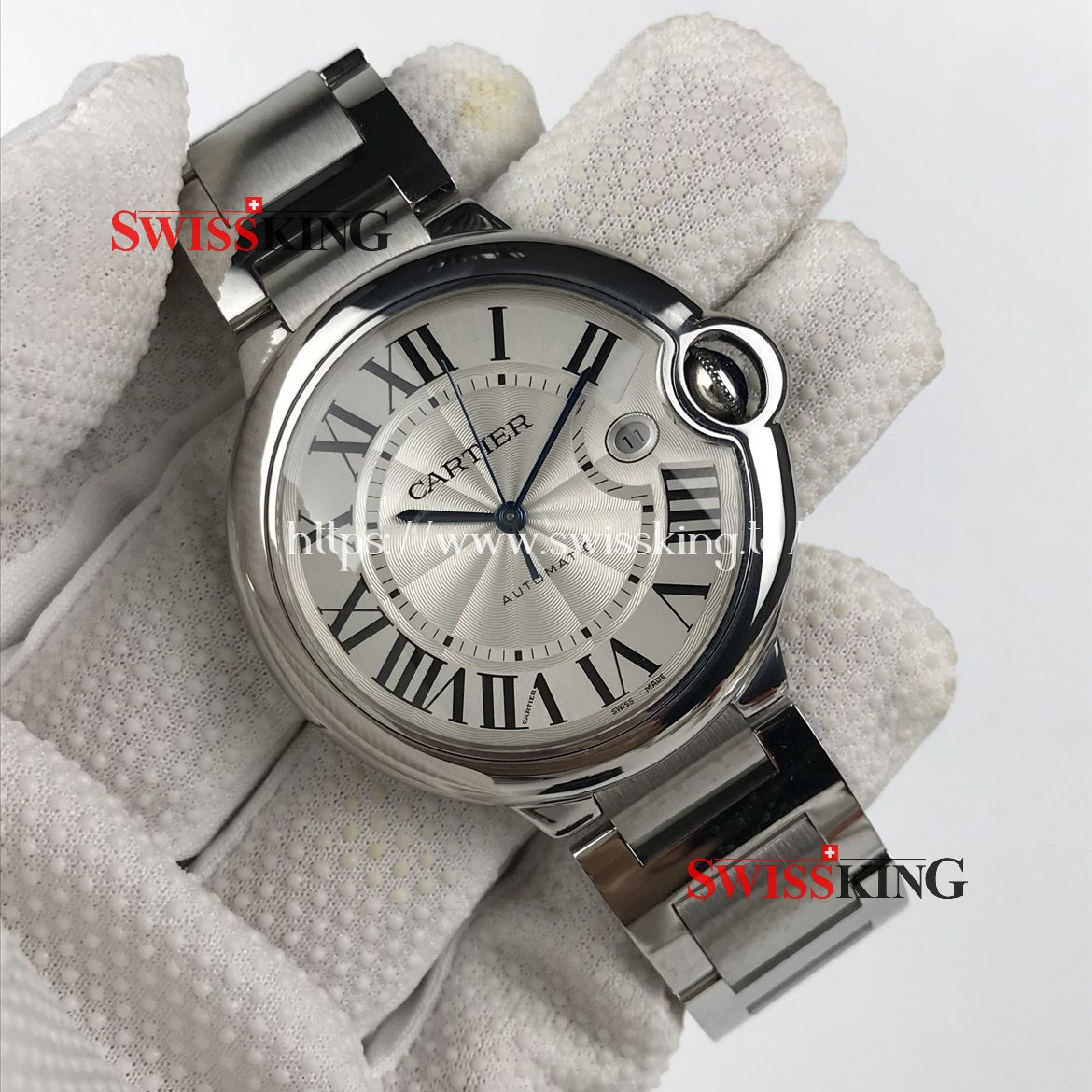 CARTIER BALLON MENS SWISS AUTOMATIC - STAINLESS STEEL BRACELET
