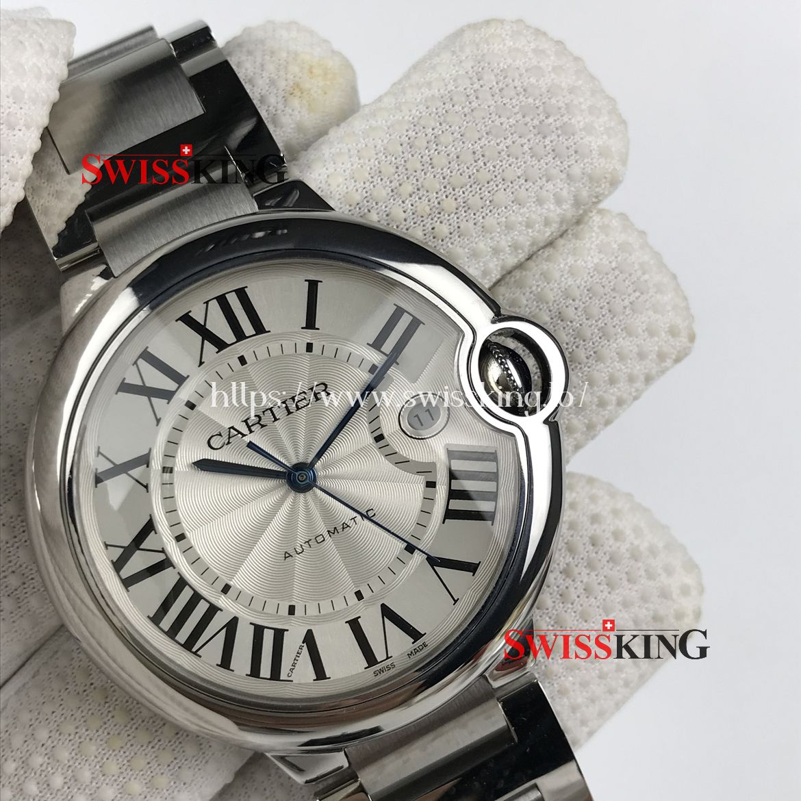 CARTIER BALLON MENS SWISS AUTOMATIC - STAINLESS STEEL BRACELET
