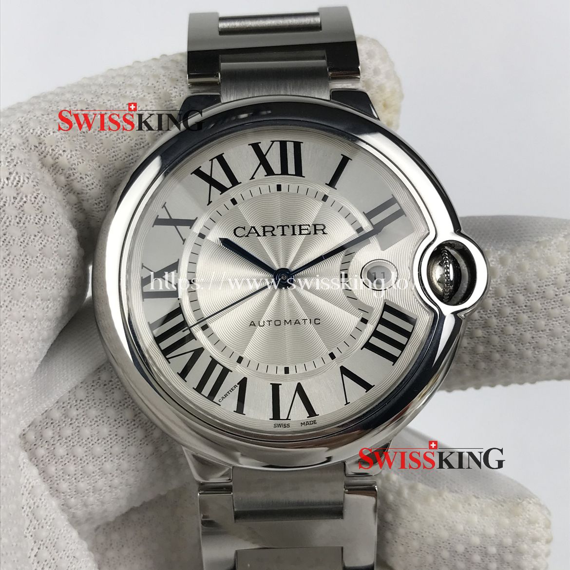 CARTIER BALLON MENS SWISS AUTOMATIC - STAINLESS STEEL BRACELET