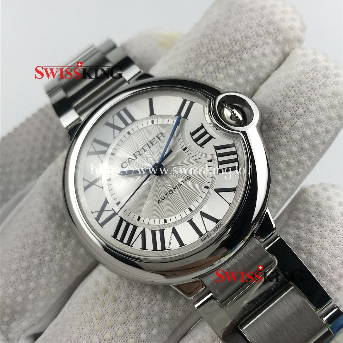 CARTIER BALLON MID SIZE SWISS AUTOMATIC - STAINLESS STEEL BRACELET