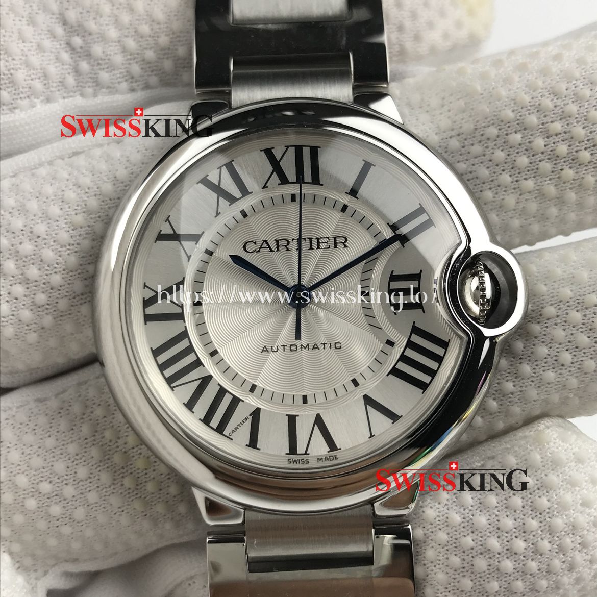 CARTIER BALLON MID SIZE SWISS AUTOMATIC - STAINLESS STEEL BRACELET