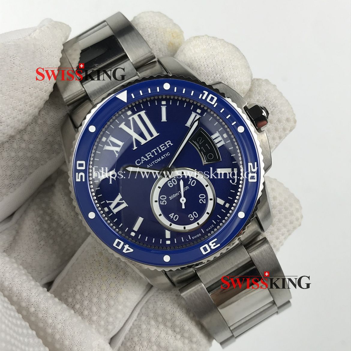 CARTIER CALIBRE DIVER STAINLESS STEEL BLUE