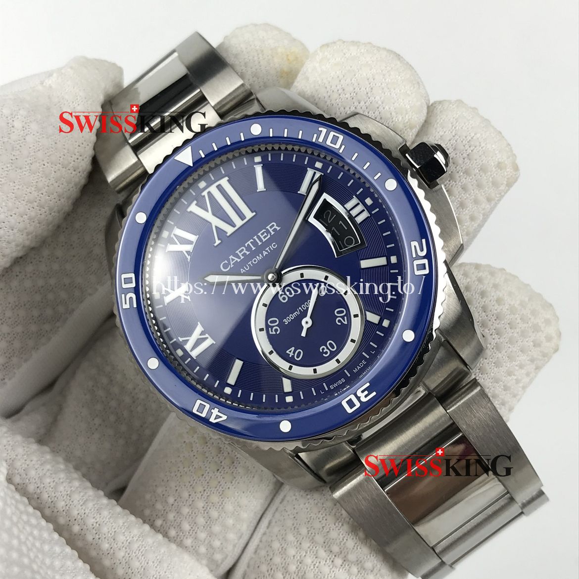 CARTIER CALIBRE DIVER STAINLESS STEEL BLUE