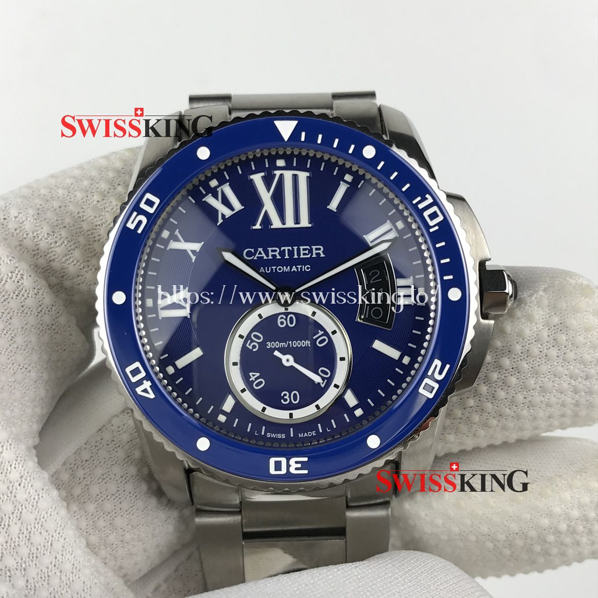 CARTIER CALIBRE DIVER STAINLESS STEEL BLUE