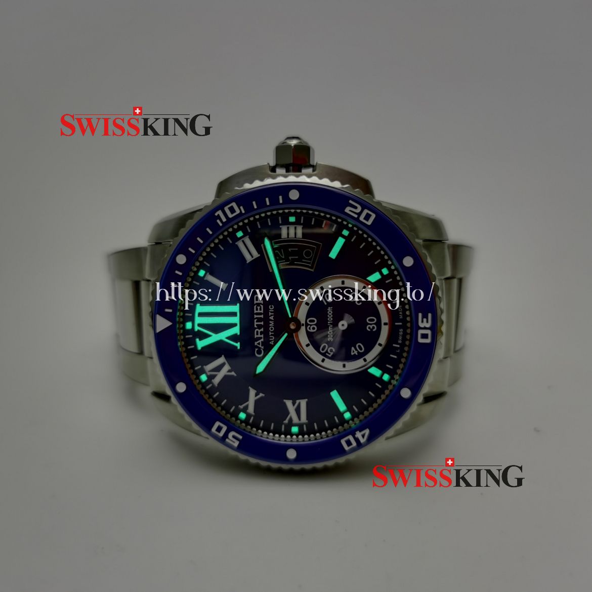 CARTIER CALIBRE DIVER STAINLESS STEEL BLUE