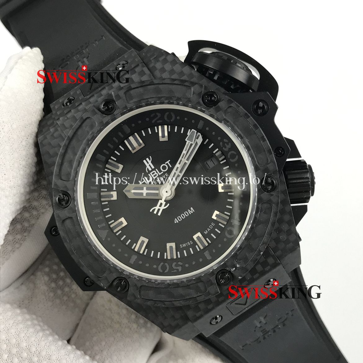HUBLOT BIG BANG KING POWER DIVER OCEANOGRAPHIC 4000 MONACO CARBON FIBER