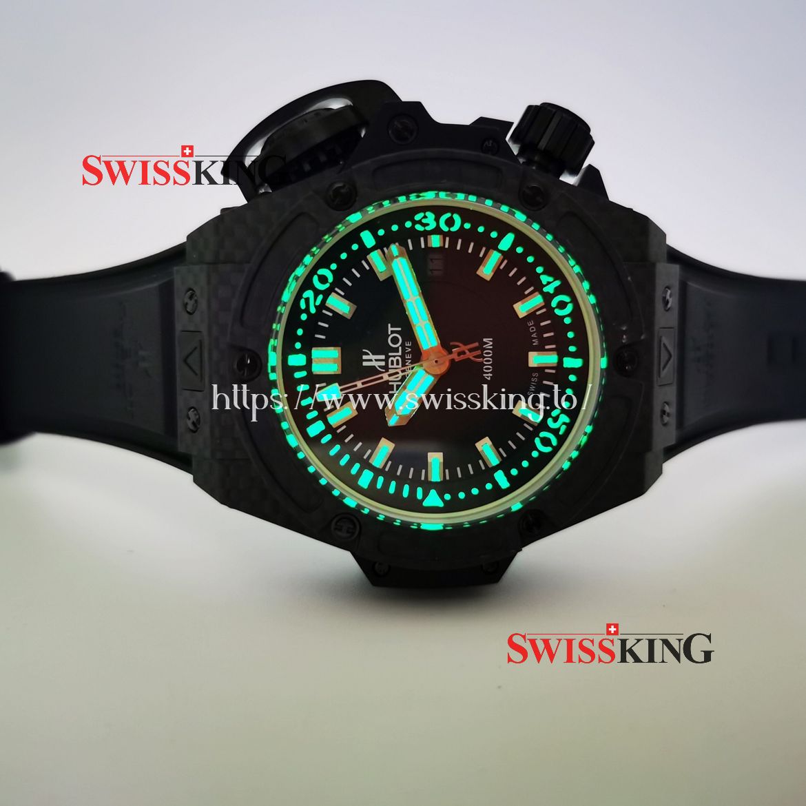 HUBLOT BIG BANG KING POWER DIVER OCEANOGRAPHIC 4000 MONACO CARBON FIBER