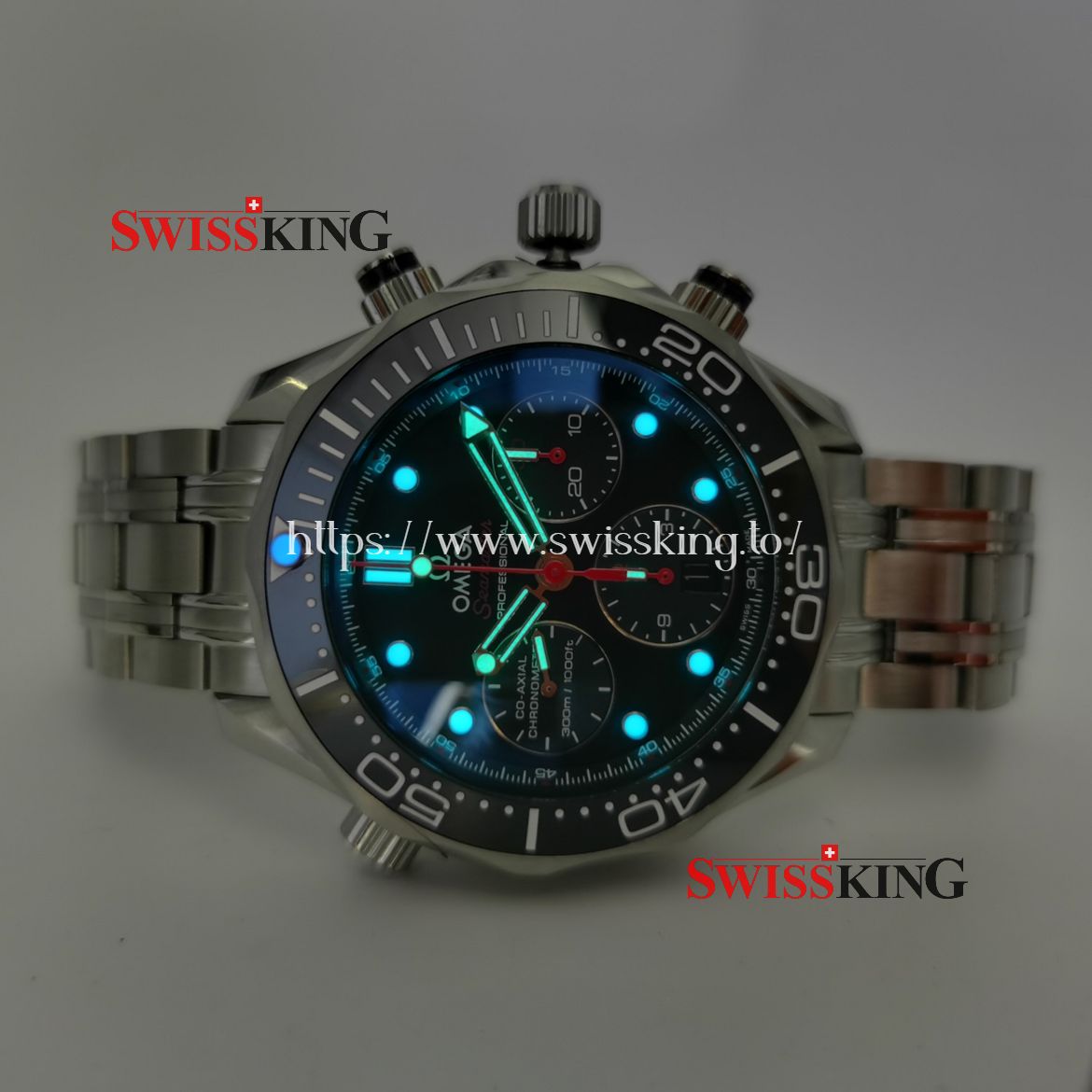 OMEGA SEAMASTER DIVER 300M CO-AXIAL CHRONOGRAPH 44MM BLACK DIAL