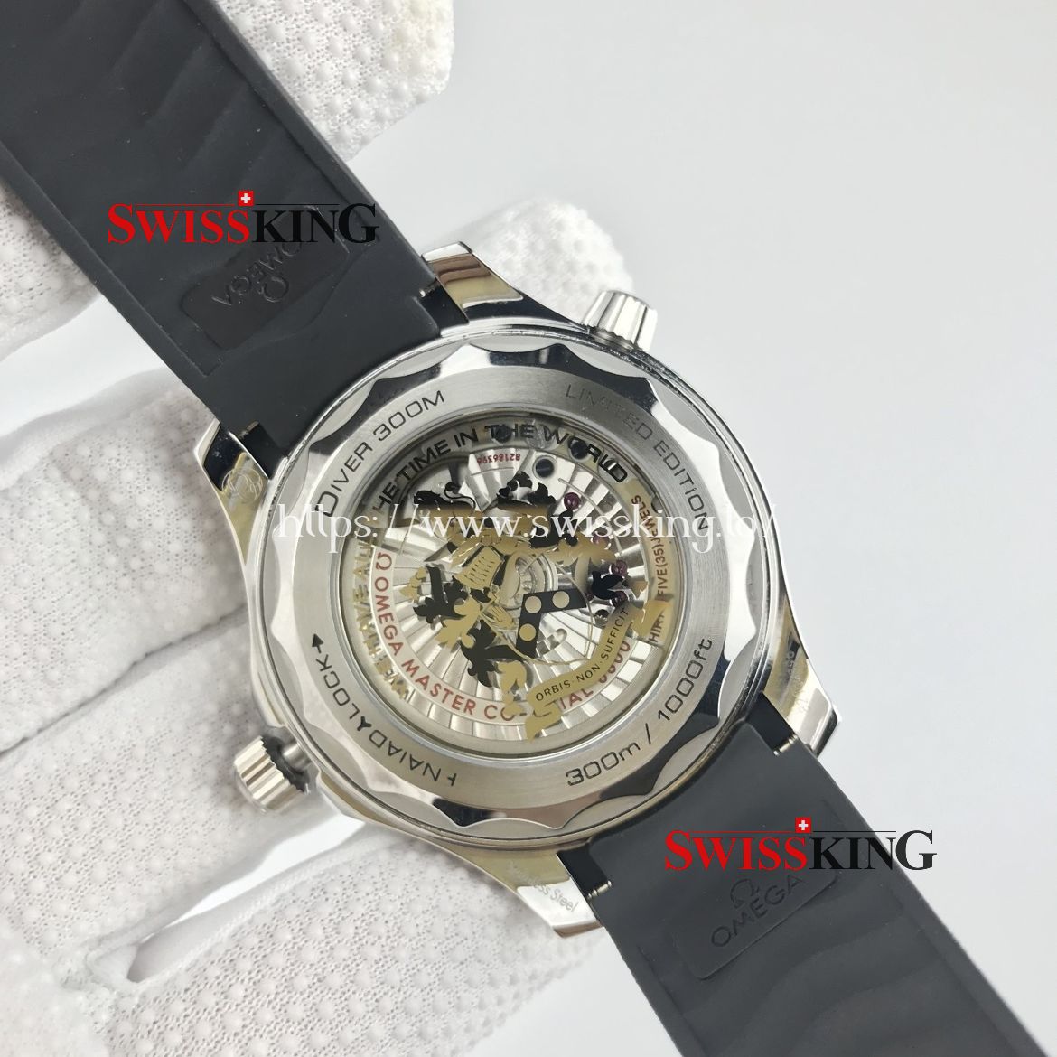 OMEGA SEAMASTER DIVER 300M JAMES BOND LIMITED EDITION RUBBER STRAP