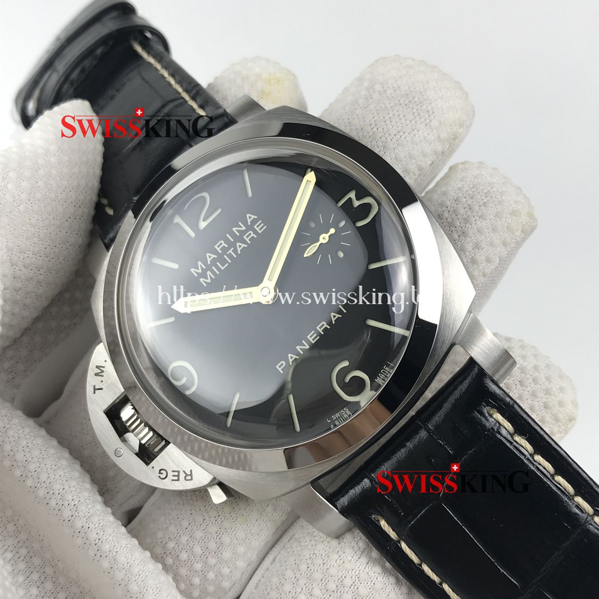PANERAI LUMINOR MARINA MILITARE DESTRO PAM 217 LEFT HANDED