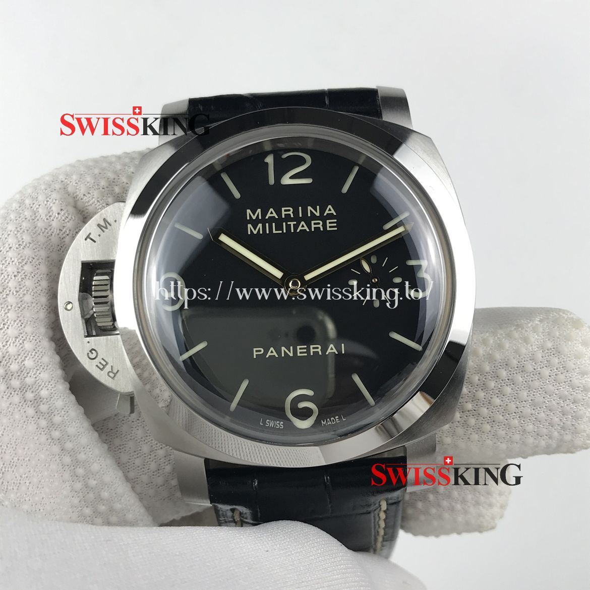 PANERAI LUMINOR MARINA MILITARE DESTRO PAM 217 LEFT HANDED
