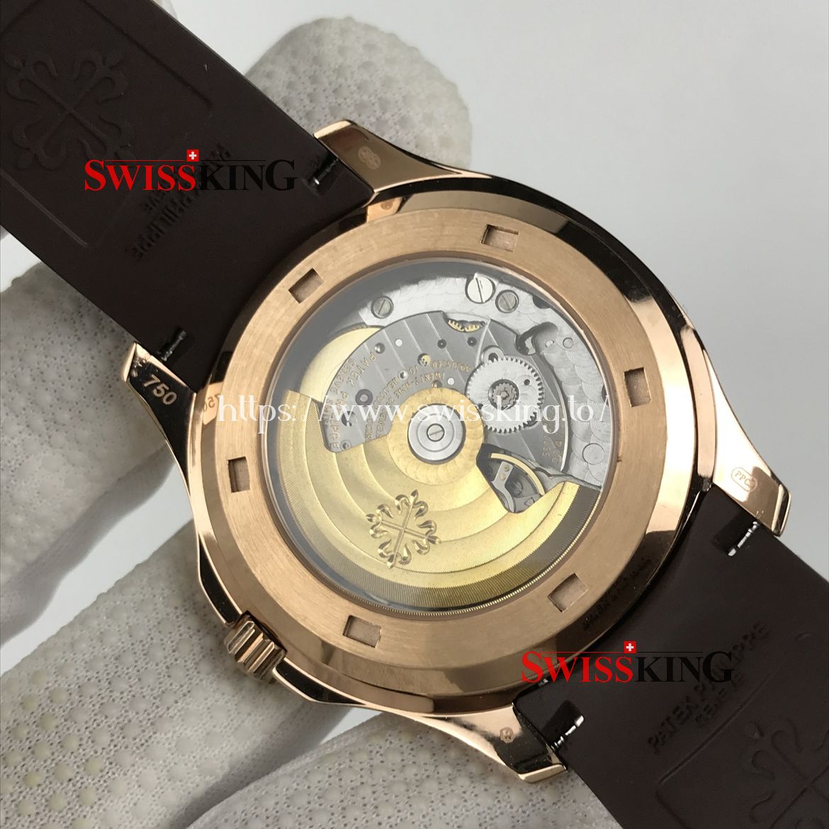 PATEK PHILIPPE AQUANAUT 5167 40MM ROSE GOLD BROWN DIAL