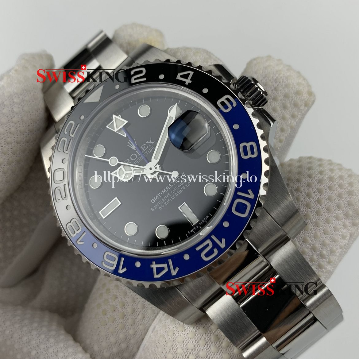 ROLEX BATMAN GMT MASTER II 116710BLNR BLACK & BLUE CERAMIC BEZEL