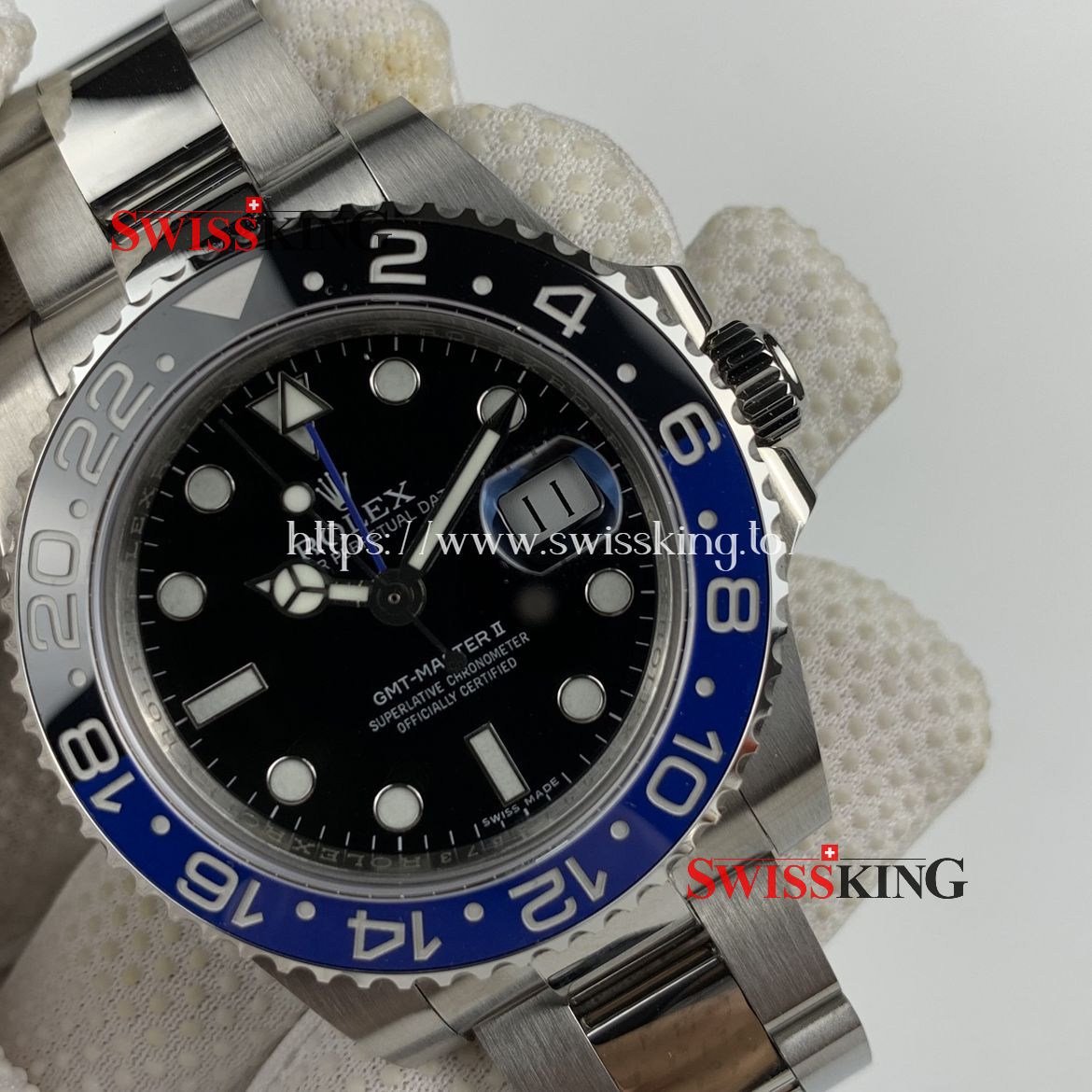 ROLEX BATMAN GMT MASTER II 116710BLNR BLACK & BLUE CERAMIC BEZEL