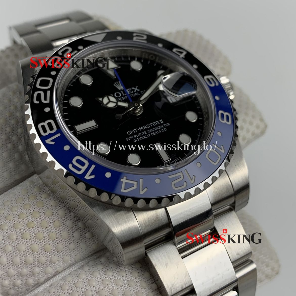 ROLEX BATMAN GMT MASTER II 116710BLNR BLACK & BLUE CERAMIC BEZEL