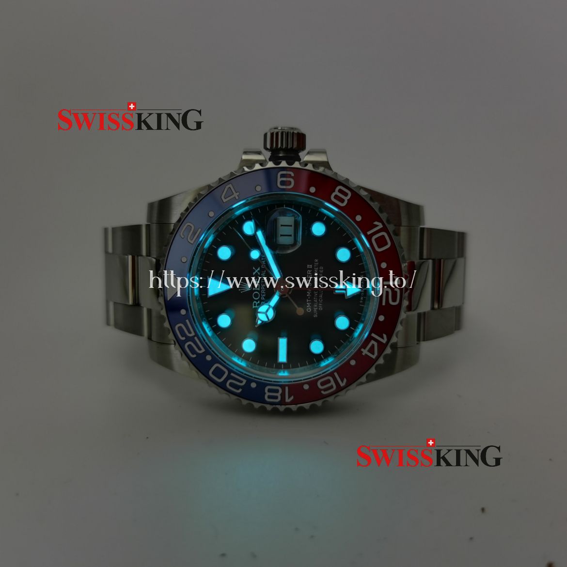 ROLEX PEPSI GMT MASTER II 116719 RED & BLUE CERAMIC BEZEL
