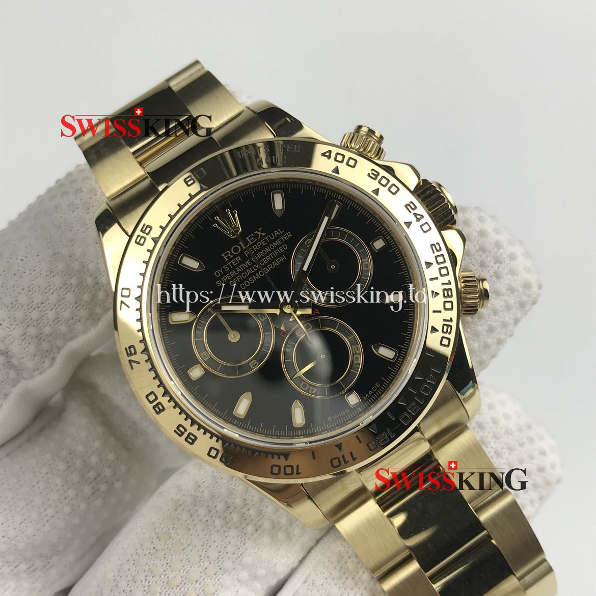 ROLEX DAYTONA 116508 YELLOW GOLD BLACK DIAL