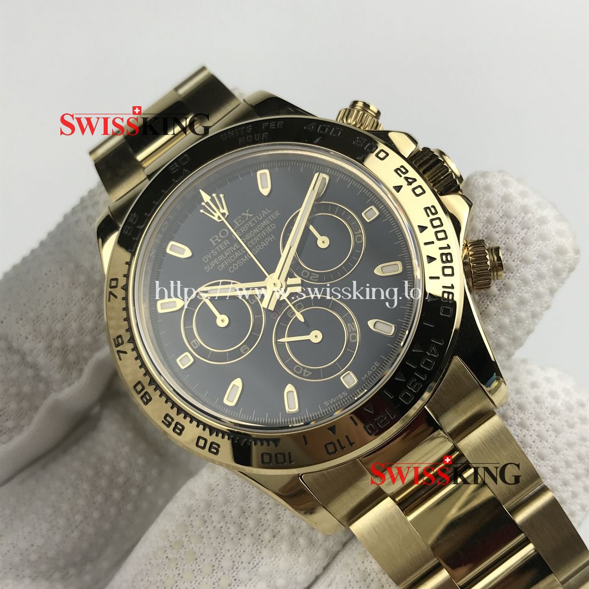 ROLEX DAYTONA 116508 YELLOW GOLD BLACK DIAL