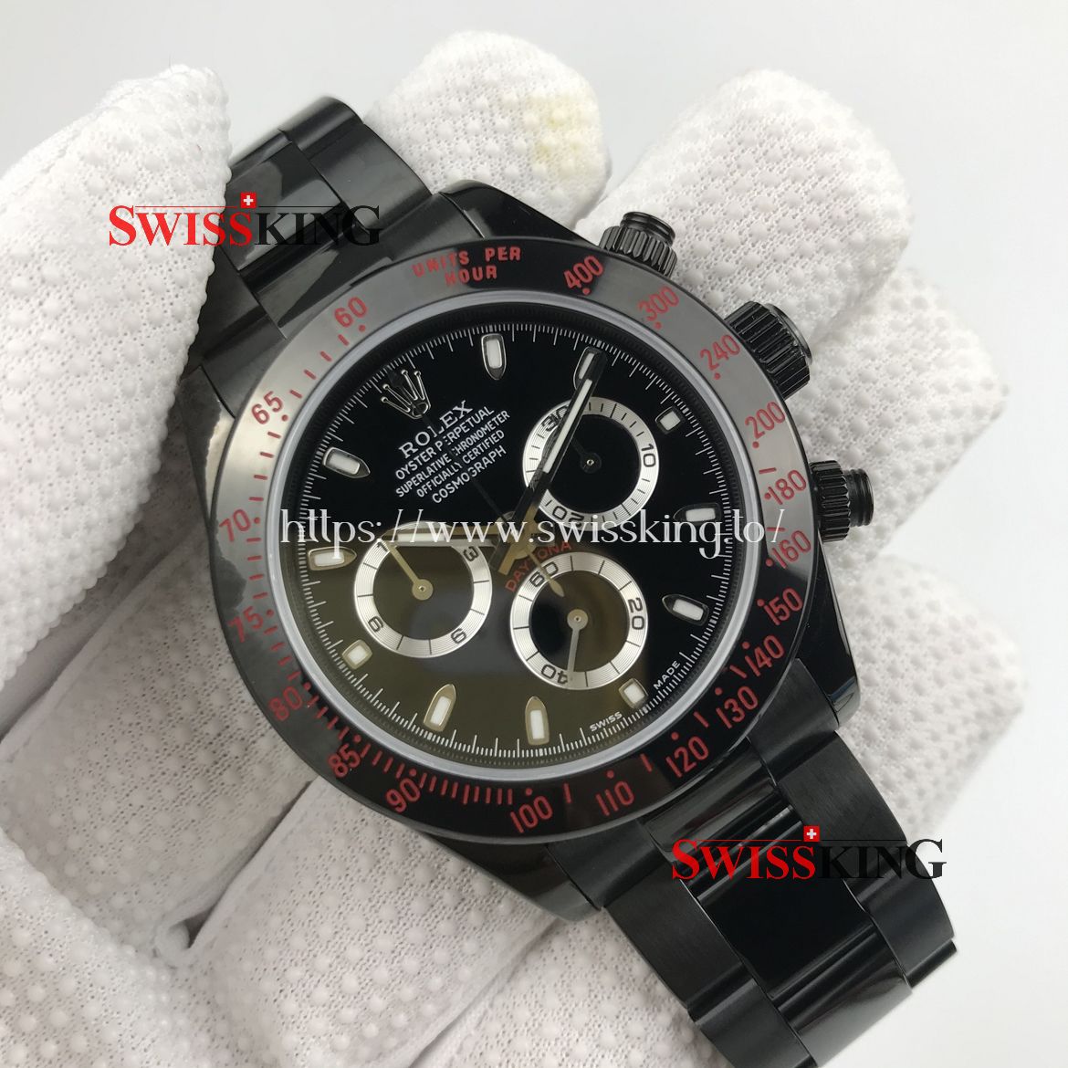 ROLEX DAYTONA PROHUNTER RED SWISS AUTOMATIC MOVEMENT