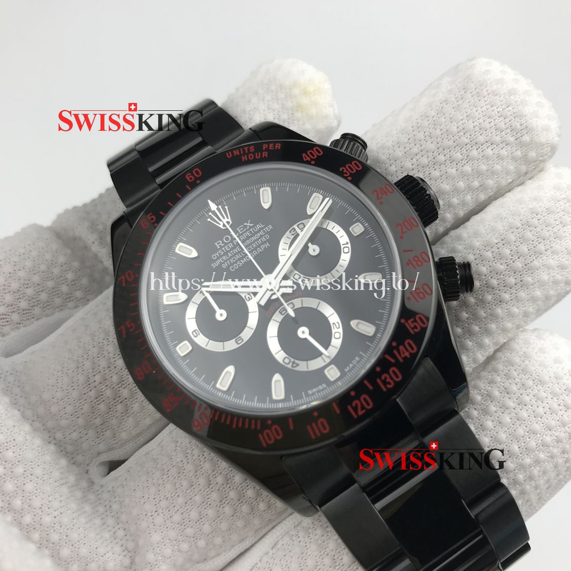 ROLEX DAYTONA PROHUNTER RED SWISS AUTOMATIC MOVEMENT