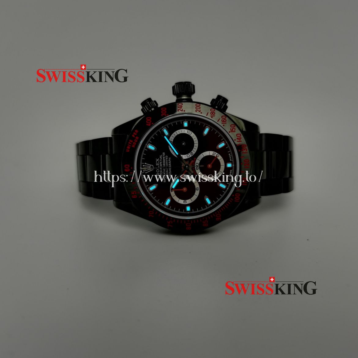 ROLEX DAYTONA PROHUNTER RED SWISS AUTOMATIC MOVEMENT