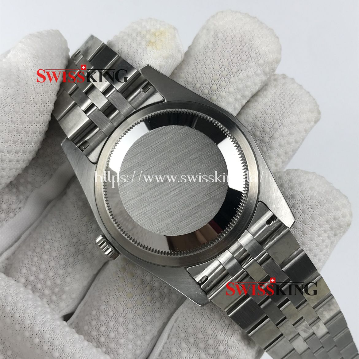 ROLEX DATEJUST 116234 FLUTED BEZEL SILVER DIAL