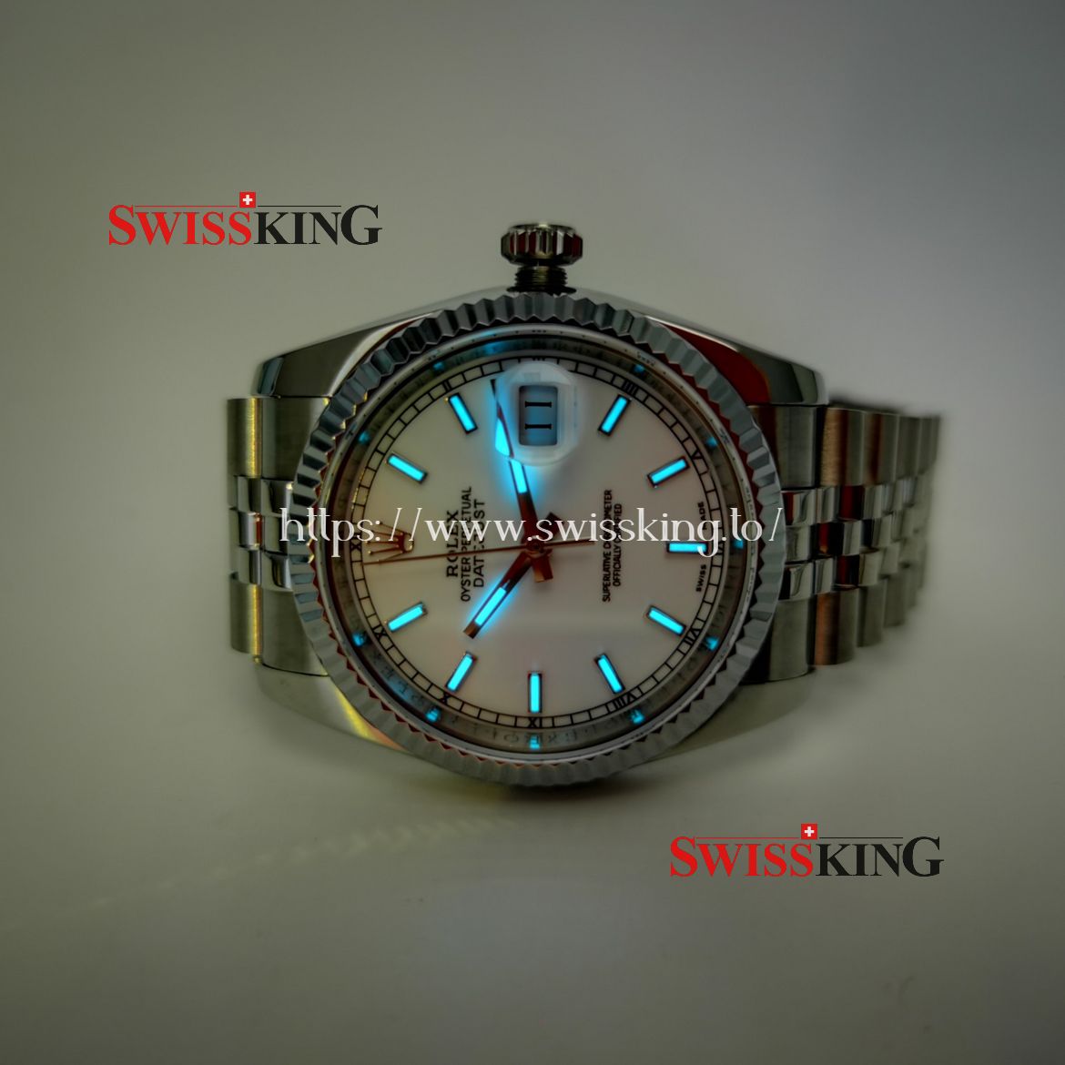 ROLEX DATEJUST 116234 FLUTED BEZEL SILVER DIAL