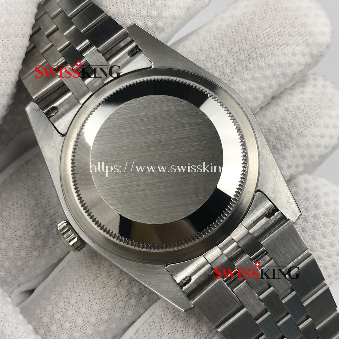 ROLEX DATEJUST 116234 FLUTED BEZEL MOTHER OF PEARL DIAMONDS DIAL