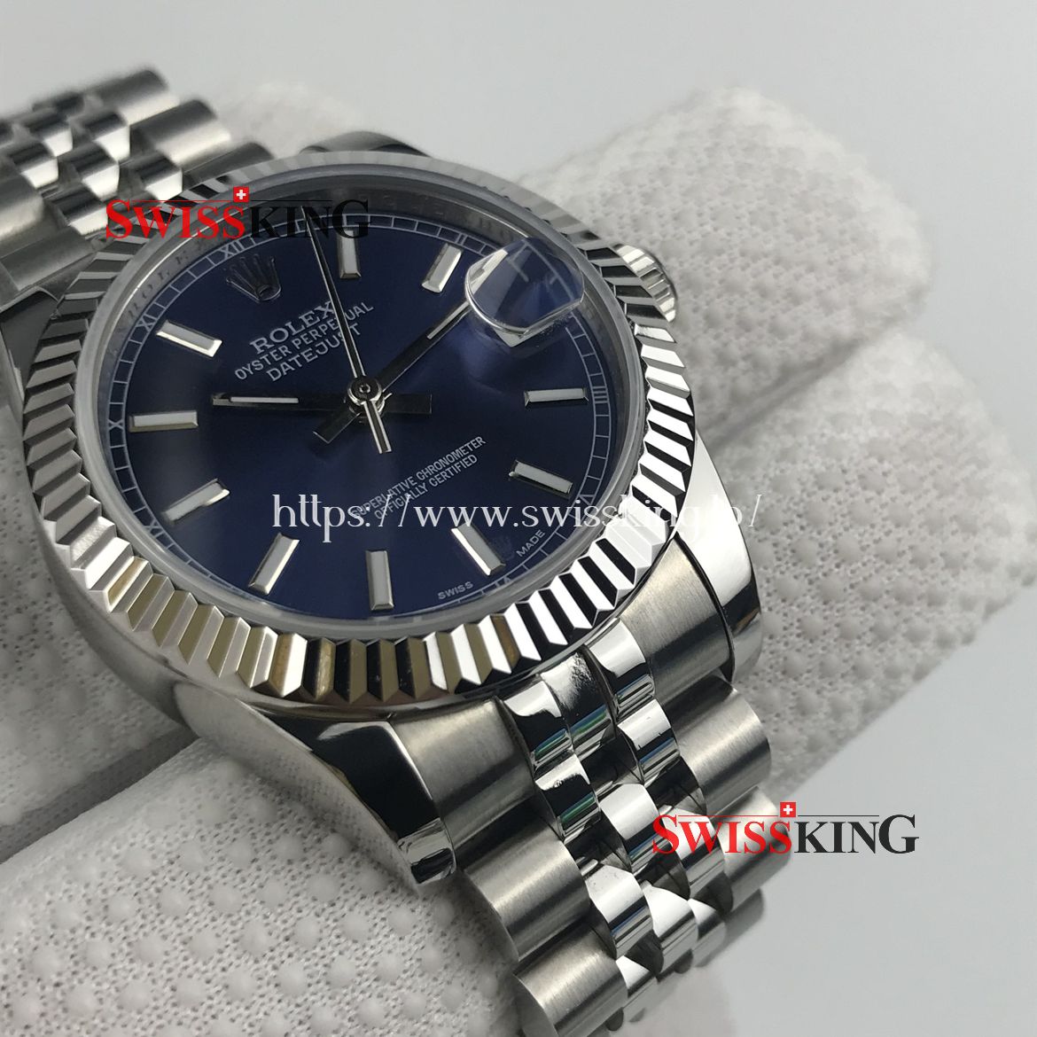 ROLEX DATEJUST 178274 FLUTED BEZEL BLUE DIAL
