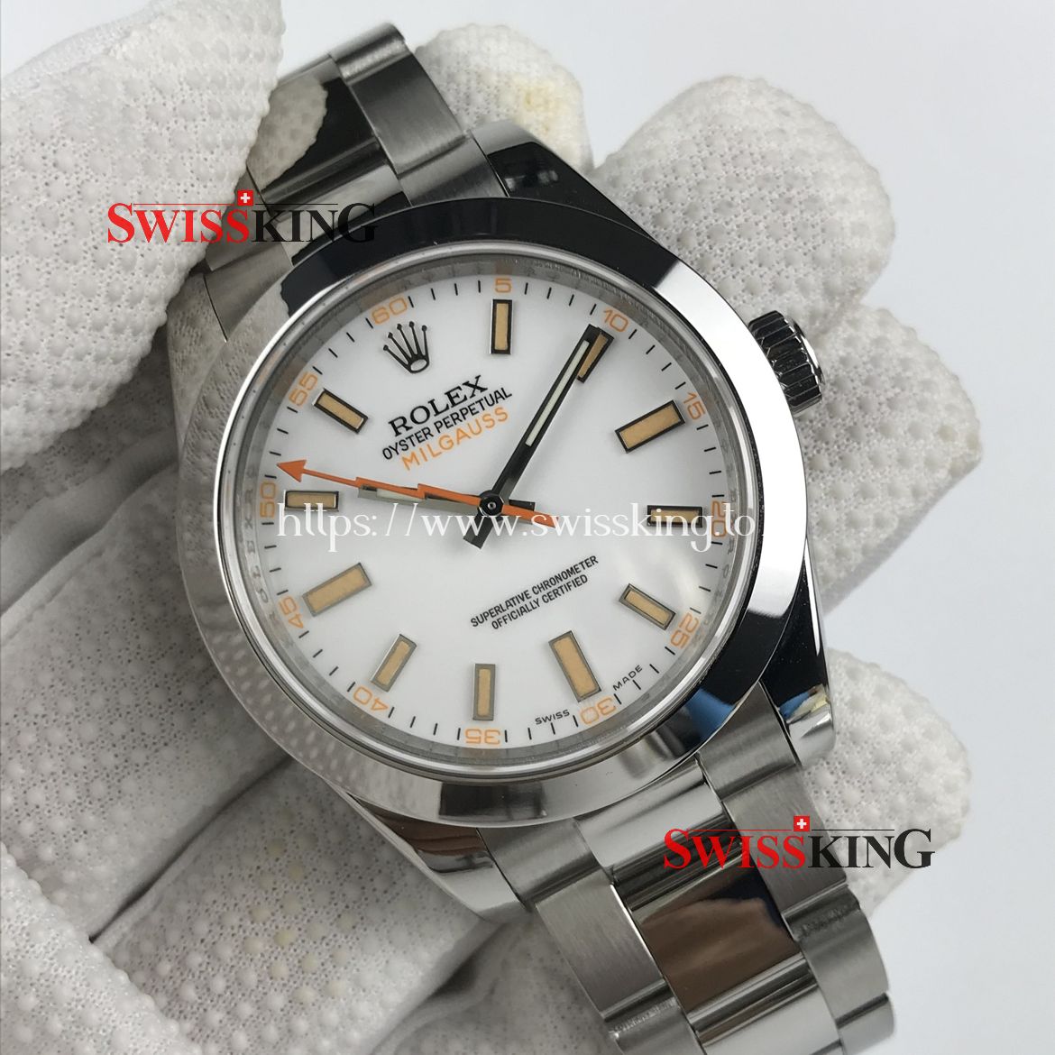 ROLEX MILGAUSS 40MM 116400 WHITE DIAL