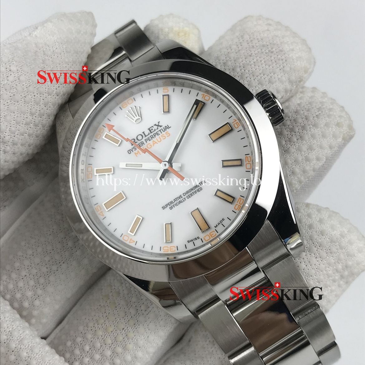 ROLEX MILGAUSS 40MM 116400 WHITE DIAL