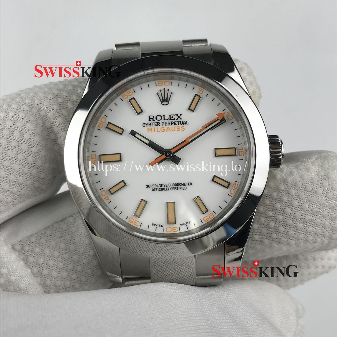 ROLEX MILGAUSS 40MM 116400 WHITE DIAL