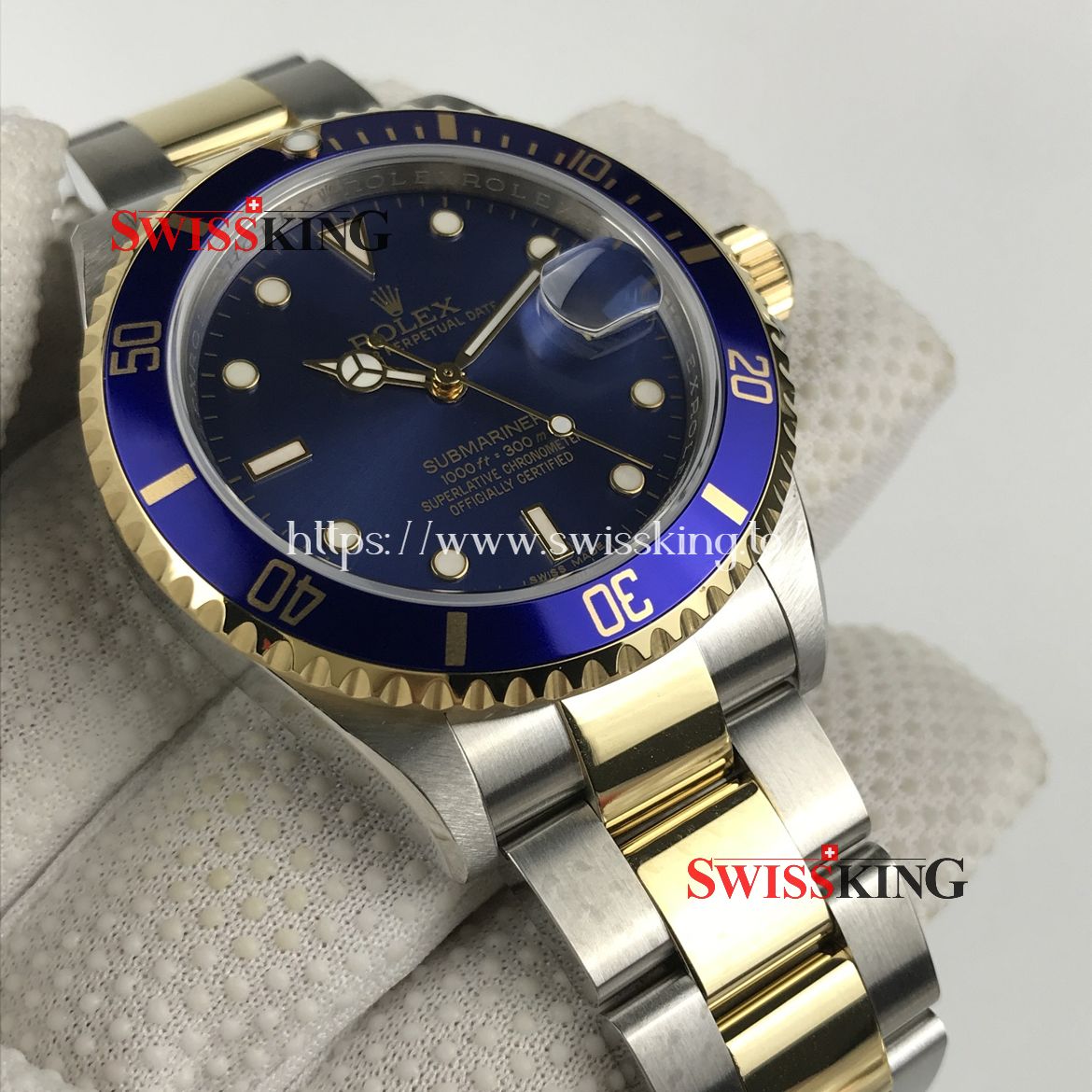 ROLEX SUBMARINER 16613 2 TONE CLASSIC BLUE DIAL