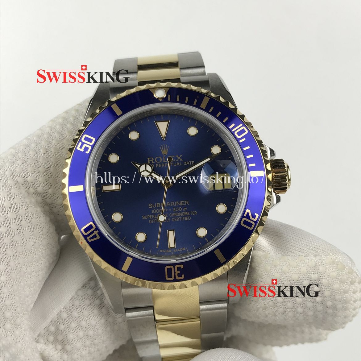 ROLEX SUBMARINER 16613 2 TONE CLASSIC BLUE DIAL